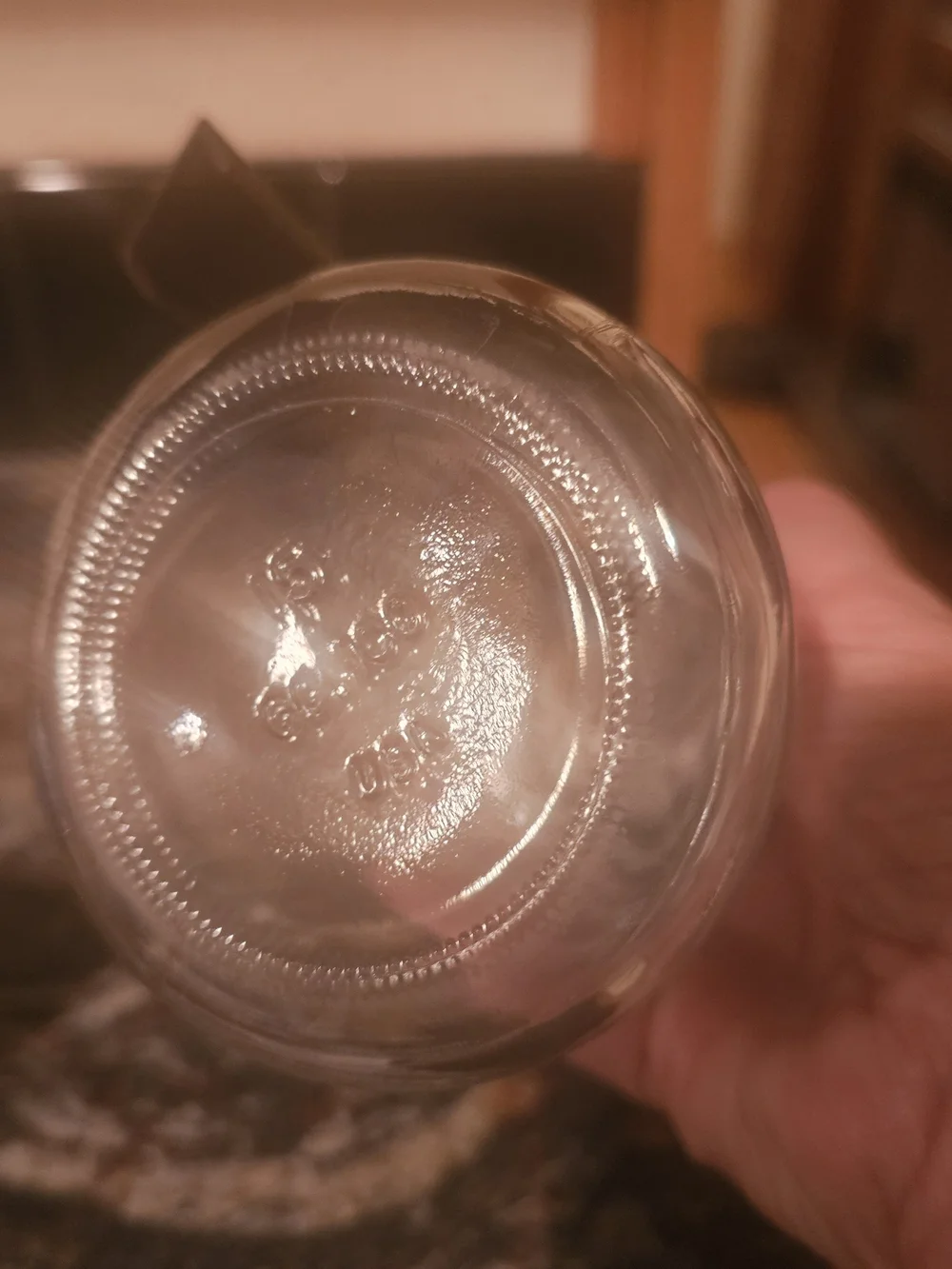 Glass Syrup Dispenser with Dark Brown Lid and Pour Spout